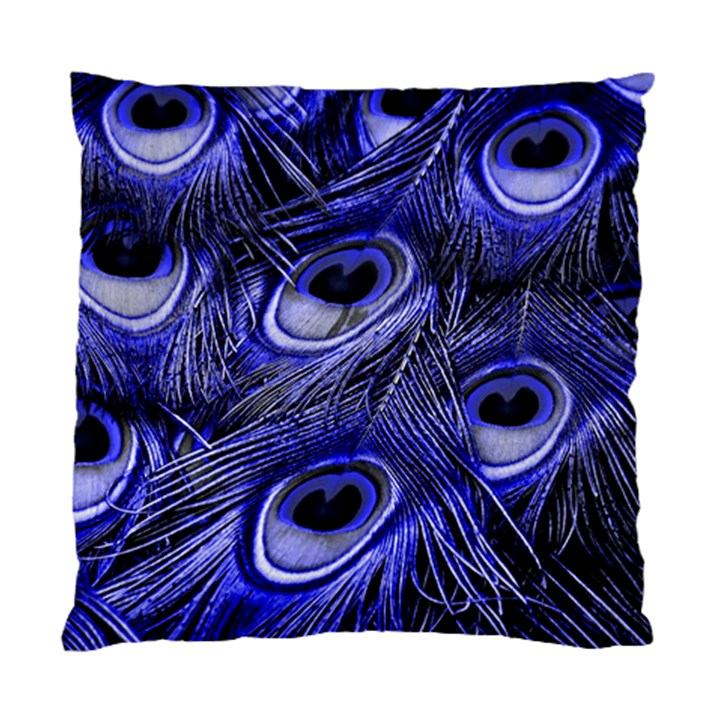 Purple Peacock Feather Standard Cushion Case (Two Sides)