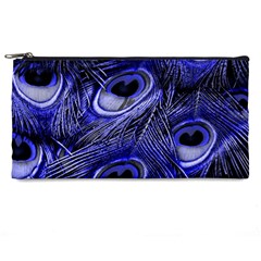 Purple Peacock Feather Pencil Case