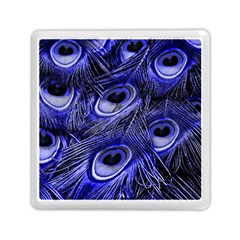 Purple Peacock Feather Memory Card Reader (square)