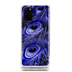 Purple Peacock Feather Samsung Galaxy S20plus 6 7 Inch Tpu Uv Case