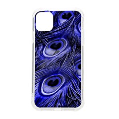 Purple Peacock Feather Iphone 11 Tpu Uv Print Case