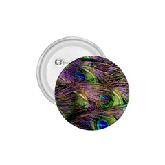 Green Purple And Blue Peacock Feather 1 75  Buttons