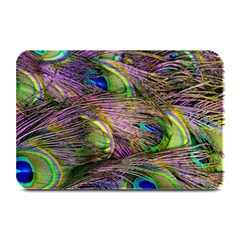 Green Purple And Blue Peacock Feather Plate Mats