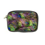 Green Purple And Blue Peacock Feather Coin Purse Front