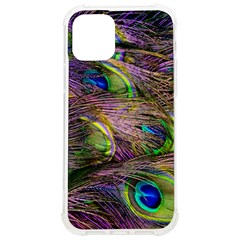 Green Purple And Blue Peacock Feather Iphone 12/12 Pro Tpu Uv Print Case