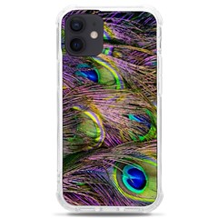 Green Purple And Blue Peacock Feather Iphone 12 Mini Tpu Uv Print Case	 by Jancukart