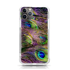 Green Purple And Blue Peacock Feather Iphone 11 Pro 5 8 Inch Tpu Uv Print Case