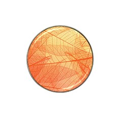 Orange Leaves Colorful Transparent Texture Of Natural Background Hat Clip Ball Marker (10 Pack)