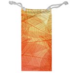 Orange Leaves Colorful Transparent Texture Of Natural Background Jewelry Bag Front