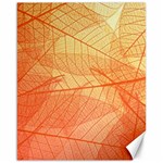 Orange Leaves Colorful Transparent Texture Of Natural Background Canvas 16  x 20  15.75 x19.29  Canvas - 1