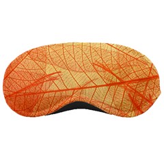 Orange Leaves Colorful Transparent Texture Of Natural Background Sleeping Mask