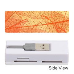 Orange Leaves Colorful Transparent Texture Of Natural Background Memory Card Reader (stick) by Jancukart