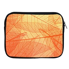 Orange Leaves Colorful Transparent Texture Of Natural Background Apple Ipad 2/3/4 Zipper Cases