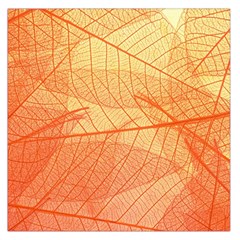 Orange Leaves Colorful Transparent Texture Of Natural Background Square Satin Scarf (36  X 36 ) by Jancukart