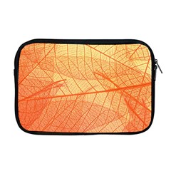 Orange Leaves Colorful Transparent Texture Of Natural Background Apple Macbook Pro 17  Zipper Case