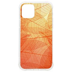 Orange Leaves Colorful Transparent Texture Of Natural Background Iphone 12/12 Pro Tpu Uv Print Case by Jancukart