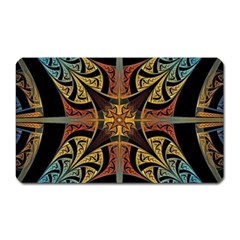 Abstract, Pattern Arabesque Design Tile Decoration Seamless Magnet (rectangular)