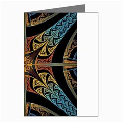 Abstract, Pattern Arabesque Design Tile Decoration Seamless Greeting Cards (pkg Of 8)