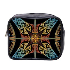 Abstract, Pattern Arabesque Design Tile Decoration Seamless Mini Toiletries Bag (two Sides)