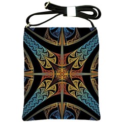 Abstract, Pattern Arabesque Design Tile Decoration Seamless Shoulder Sling Bag