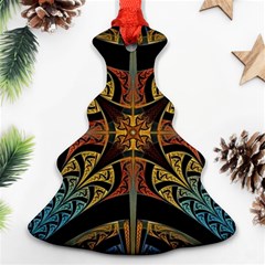 Abstract, Pattern Arabesque Design Tile Decoration Seamless Christmas Tree Ornament (two Sides)