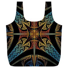 Abstract, Pattern Arabesque Design Tile Decoration Seamless Full Print Recycle Bag (xl)