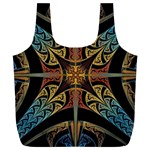 Abstract, Pattern Arabesque Design Tile Decoration Seamless Full Print Recycle Bag (XL) Front