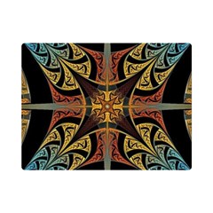 Abstract, Pattern Arabesque Design Tile Decoration Seamless One Side Premium Plush Fleece Blanket (mini)