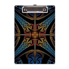 Abstract, Pattern Arabesque Design Tile Decoration Seamless A5 Acrylic Clipboard