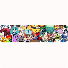 Assorted Cartoon Characters Doodle  Style Heroes Large Bar Mat