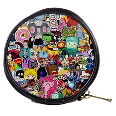 Assorted Cartoon Characters Doodle  Style Heroes Mini Makeup Bag