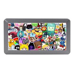 Assorted Cartoon Characters Doodle  Style Heroes Memory Card Reader (mini) by Jancukart