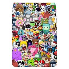 Assorted Cartoon Characters Doodle  Style Heroes Removable Flap Cover (l) by Jancukart