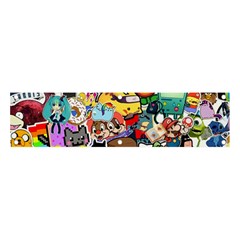 Assorted Cartoon Characters Doodle  Style Heroes Banner And Sign 4  X 1  by Jancukart