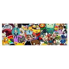 Assorted Cartoon Characters Doodle  Style Heroes Banner And Sign 6  X 2  by Jancukart