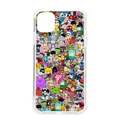 Assorted Cartoon Characters Doodle  Style Heroes Iphone 11 Tpu Uv Print Case by Jancukart