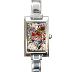 Romantic Cotton Pattern Wallpaper Texture Design Art Rectangle Italian Charm Watch