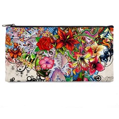 Romantic Cotton Pattern Wallpaper Texture Design Art Pencil Case