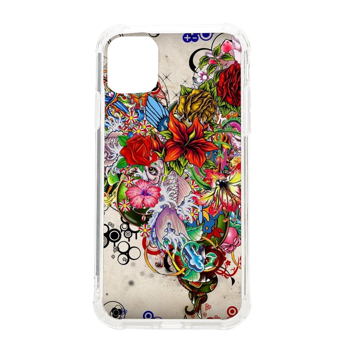 Romantic Cotton Pattern Wallpaper Texture Design Art iPhone 11 TPU UV Print Case