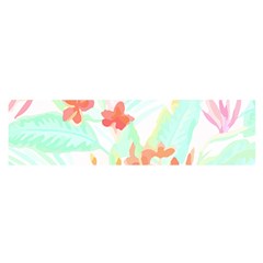 Tropical T- Shirt Tropical Garden Pluriflor T- Shirt Oblong Satin Scarf (16  X 60 ) by maxcute