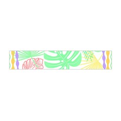 Tropical T- Shirt Tropical Leaves T- Shirt Premium Plush Fleece Scarf (Mini)