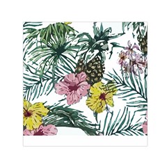 Tropical T- Shirt Tropical Magnificent Flower T- Shirt Square Satin Scarf (30  X 30 ) by maxcute