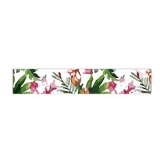 Tropical T- Shirt Tropical Majestic Floral T- Shirt Premium Plush Fleece Scarf (mini) by maxcute