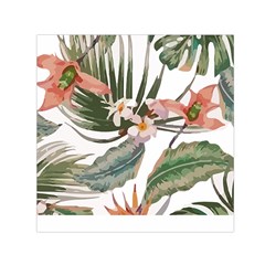 Tropical T- Shirt Tropical Pattern Quiniflore T- Shirt Square Satin Scarf (30  X 30 ) by maxcute