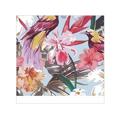 Tropical T- Shirt Tropical Sublime Floral T- Shirt Square Satin Scarf (30  X 30 ) by maxcute