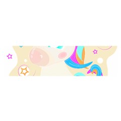 Unicorn Lover T- Shirt Cartoon Little Unicorn  T- Shirt Oblong Satin Scarf (16  X 60 ) by maxcute