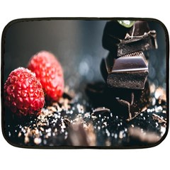 Chocolate Dark Fleece Blanket (mini) by artworkshop