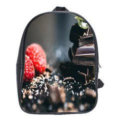 Chocolate Dark School Bag (large) by artworkshop