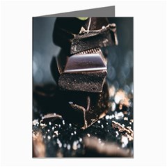 Chocolate Dark Greeting Cards (pkg Of 8) by artworkshop