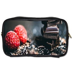 Chocolate Dark Toiletries Bag (one Side) by artworkshop